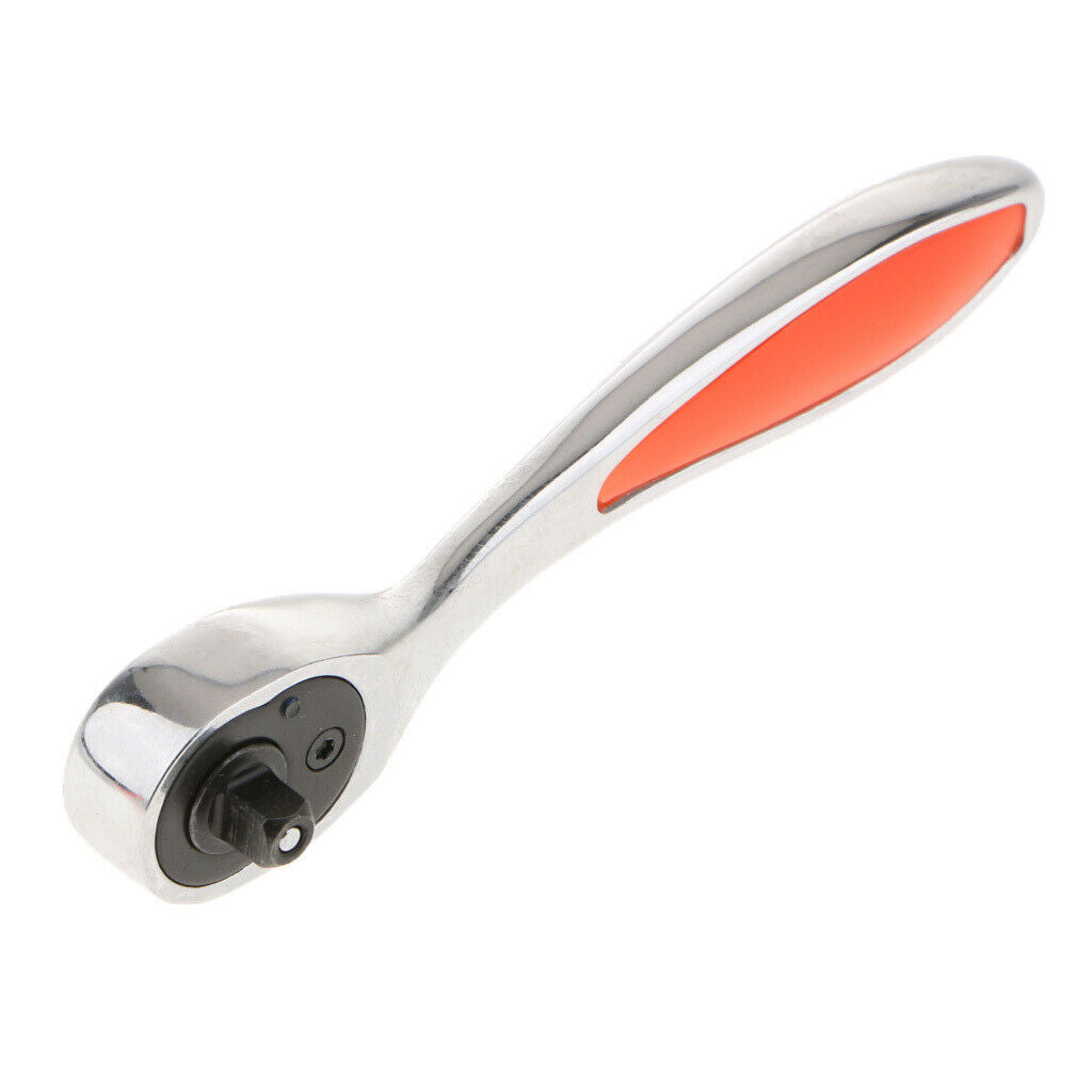 Mirror Steel Fast Rapid Ratchet Wrench Spanner Hand Repair Tool  6.35mm