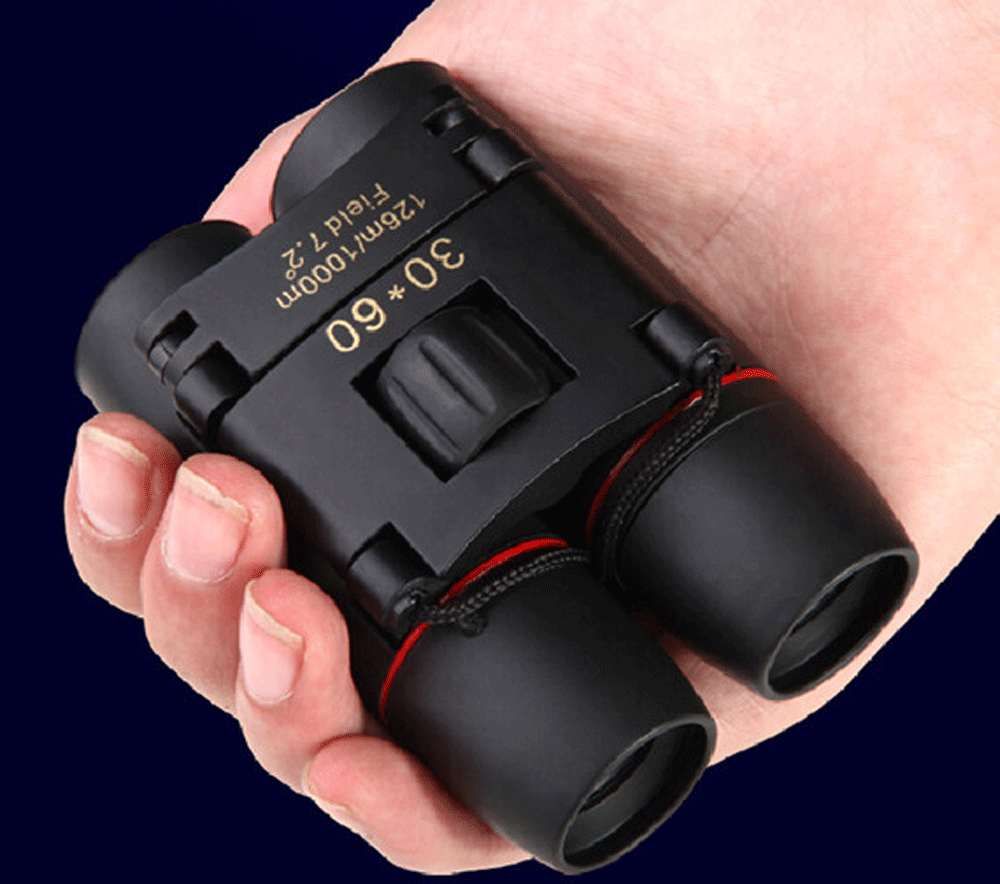 Day Vision Binoculars 30 x 60 Zoom Outdoor Travel Folding Telescope Bag