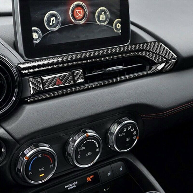 for Mazda MX-5 Miata Roadster 2016+ MX5 ND Carbon Fiber Center Dashboard AirV2X9