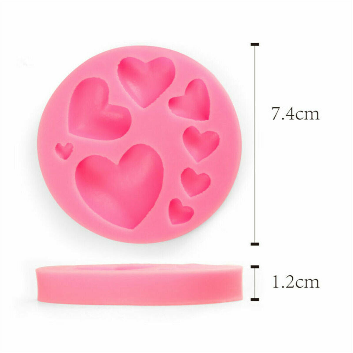 Loving Heart Shaped Silicone Baking Mold Fondant Chocolate Candy Pastry Mould
