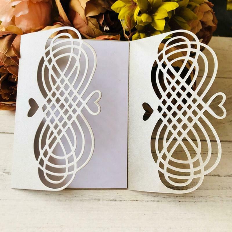 Heart Lattice Metal Cutting Dies Stencil Scrapbooking DIY Album Stamp Paper Card