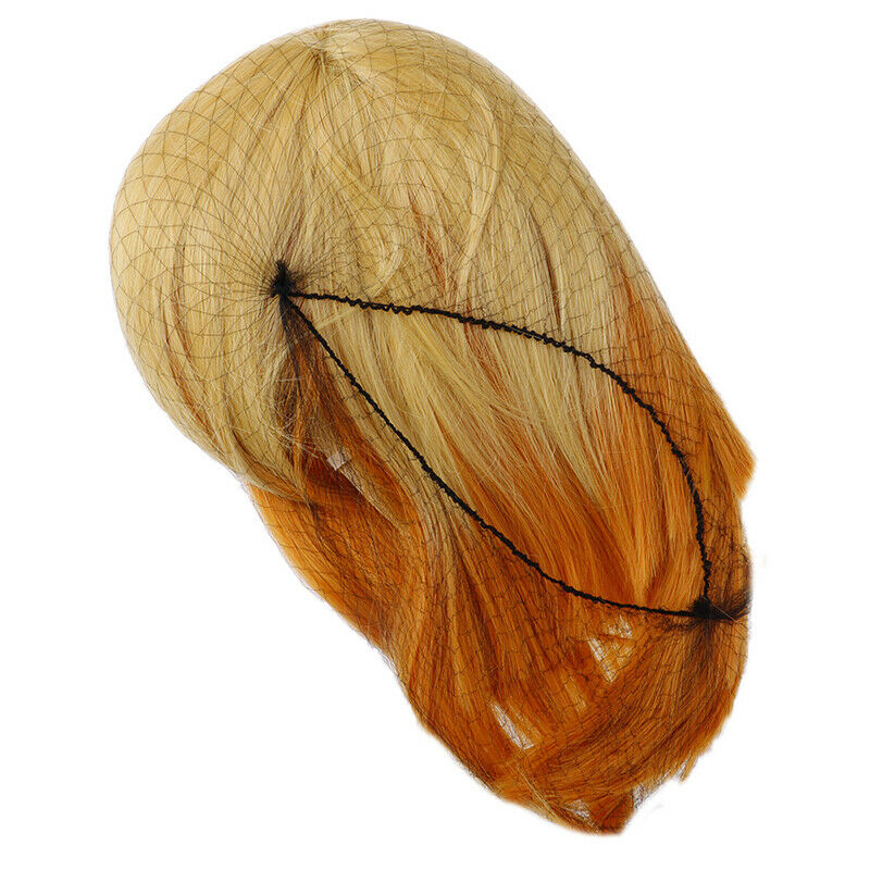 Anime Cartoon Characters Agatsuma Zenitsu Yellow Orange Long Curly Wig CospY1