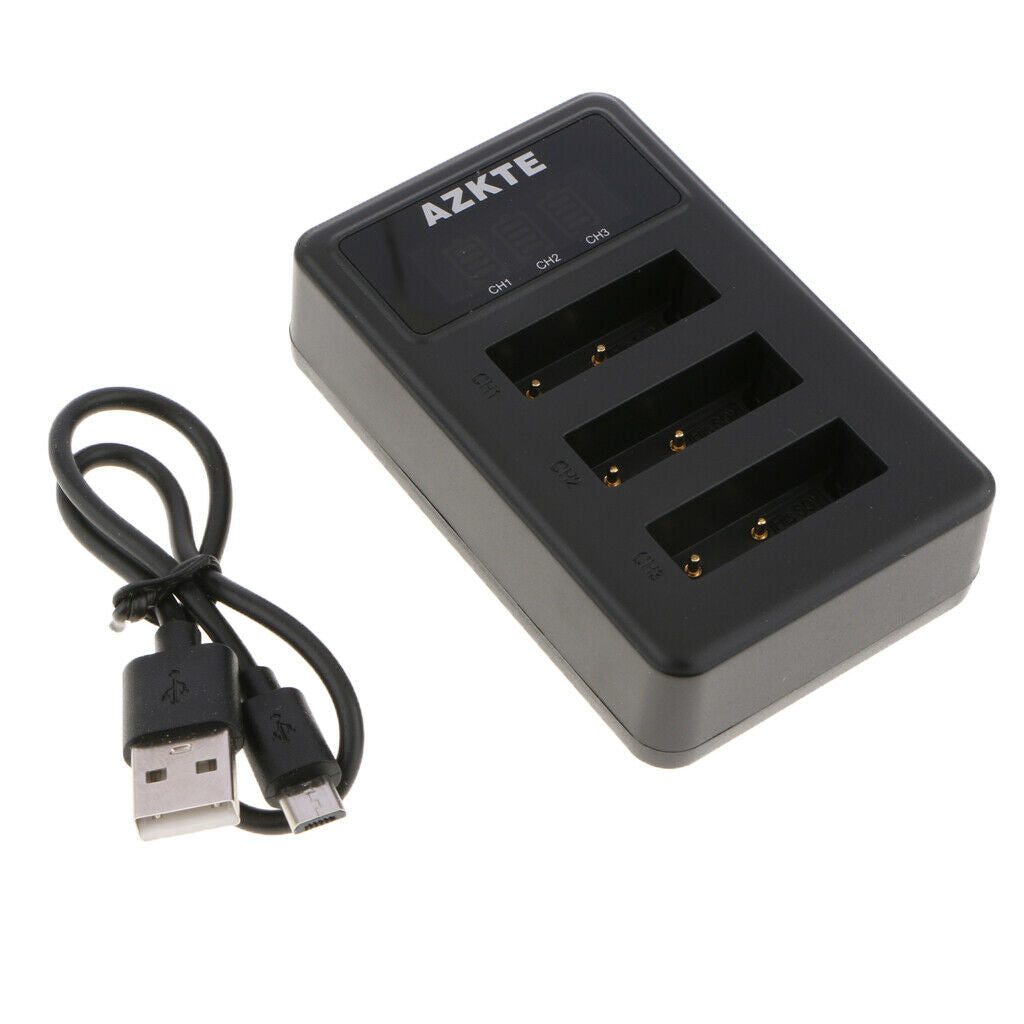 NP-BX1 3-Channel Battery Charger Compatible with  Sony DSC- , DSC-HX300,