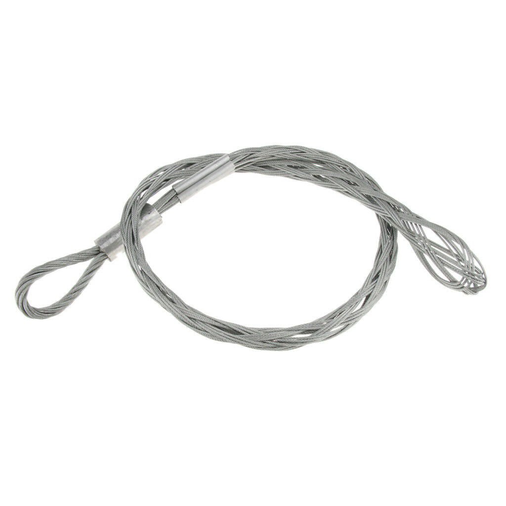 Cable Socks Pulling Grip Fit 1- 2" Dia. Single Wire Galvanized Steel 1.2m