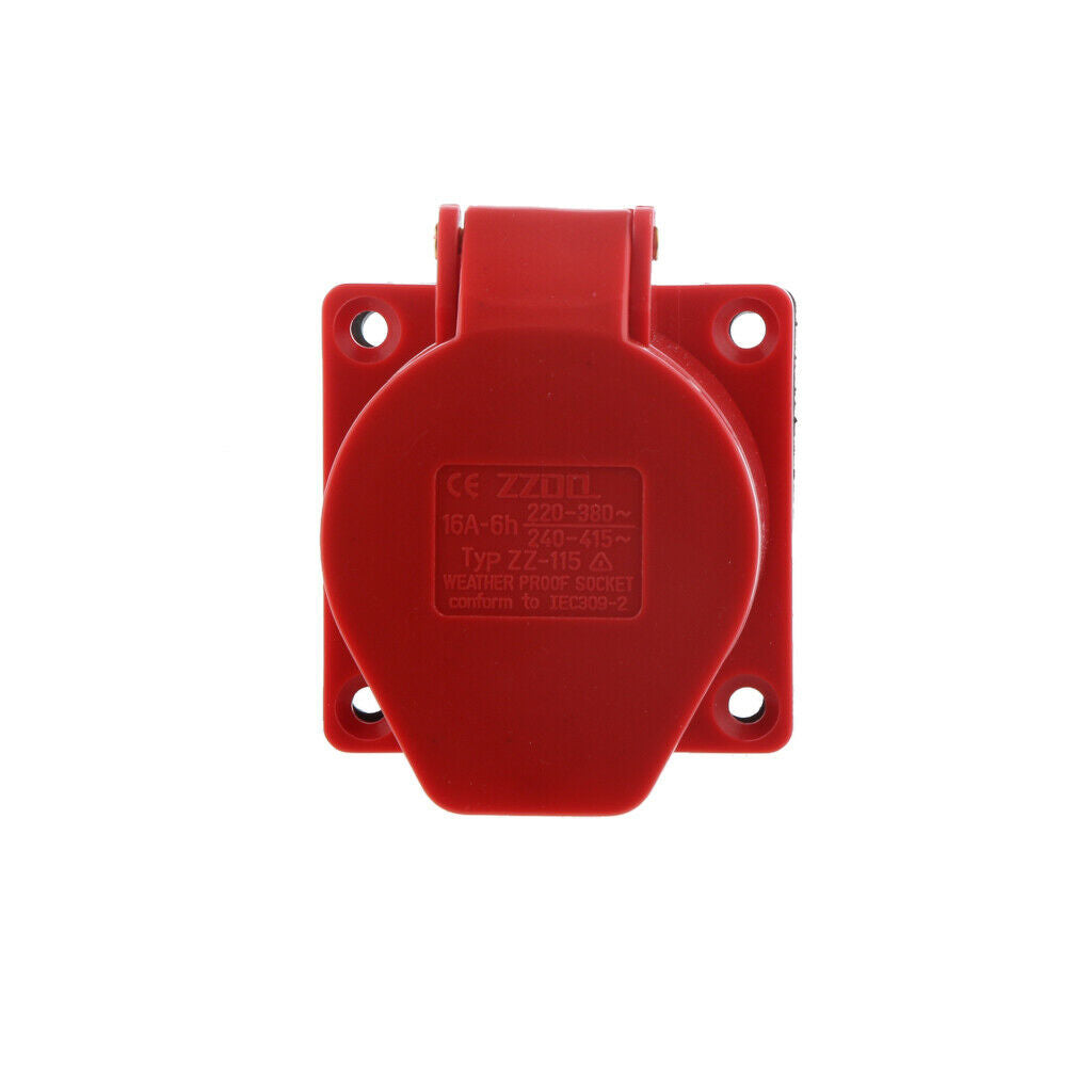 5 pin Plug Industrial Socket IP44 Waterproof 3 Phase 380V 16Amp