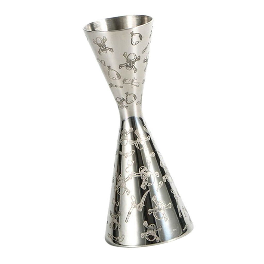 Cocktail Jigger Tool Wine Mixing Measuring Double Cup Stainless 30/60ml