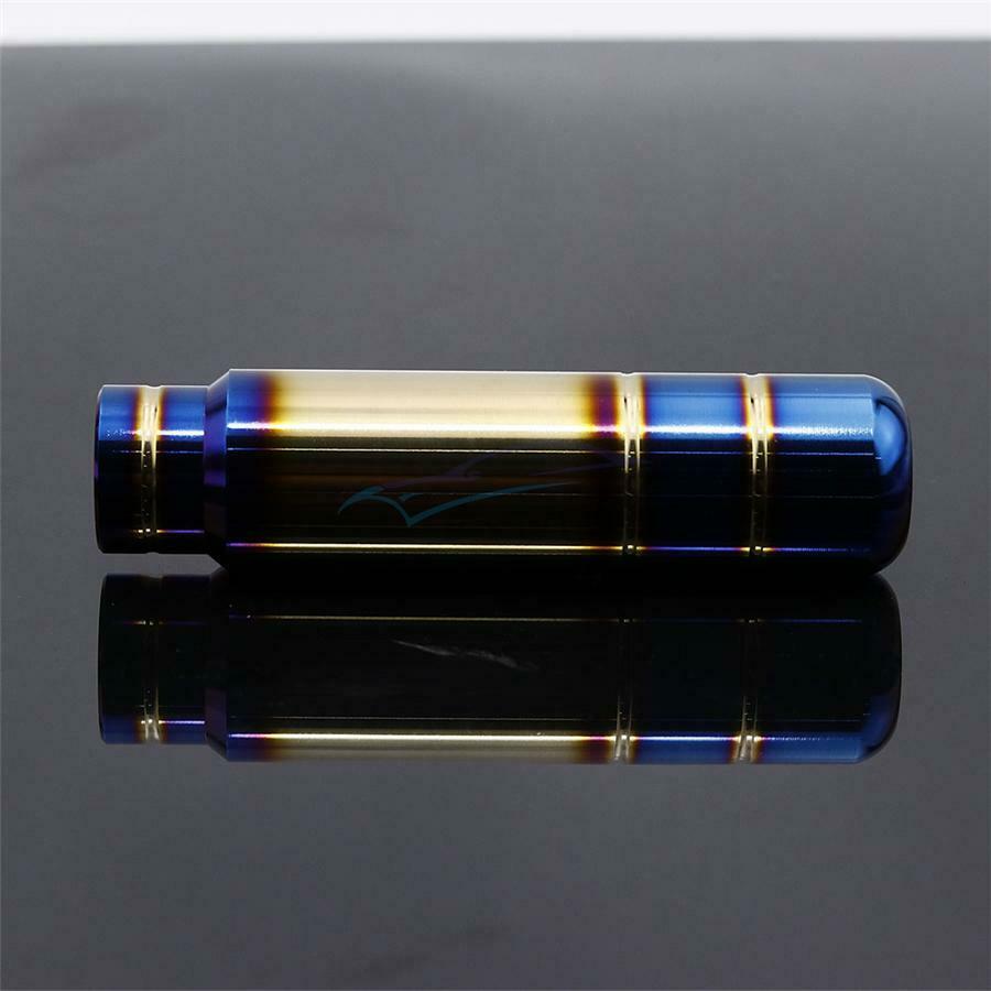 1PCS Car Aluminum Burned Blue Universal Shift Knob Shift Lever Head V2 -13CM
