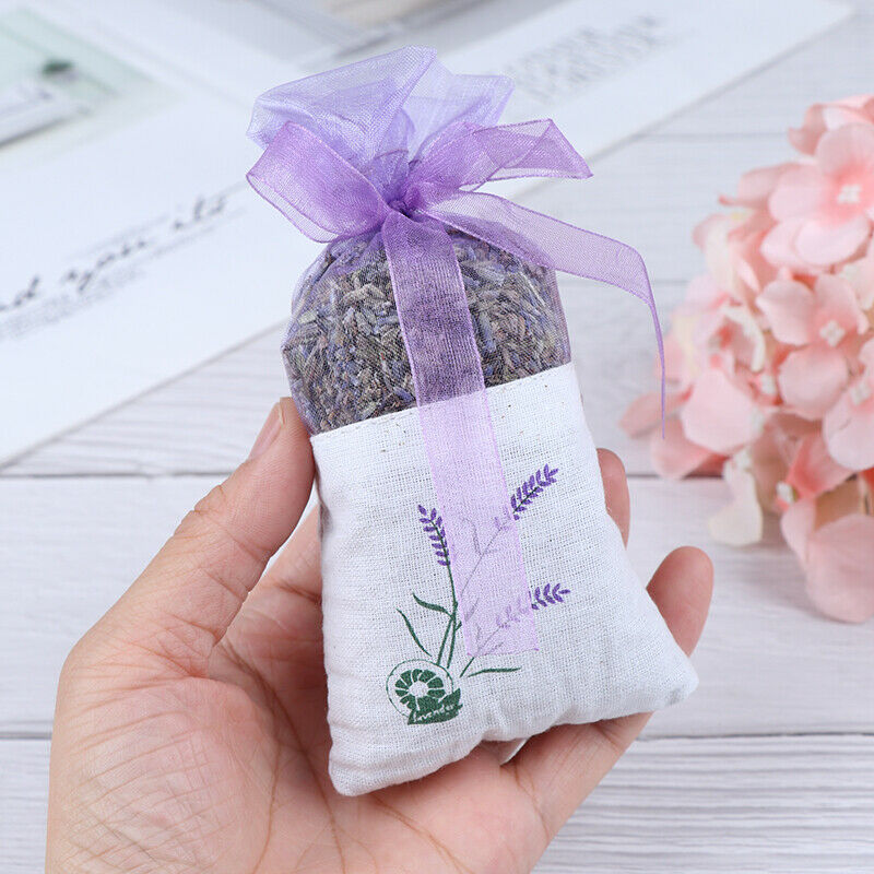 Natural Lavender Bud Dried Flower Sachet Bag Aromatherapy Aromatic Air Re.l8