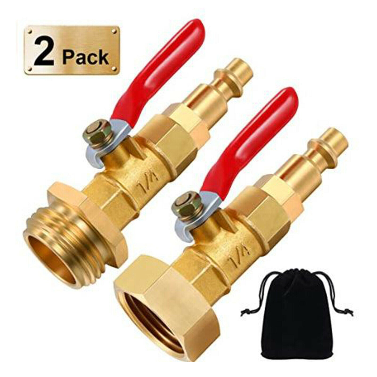 Brass Winterize Blowout Adapter 3/4 Winter Garden Hose Sprinkler System