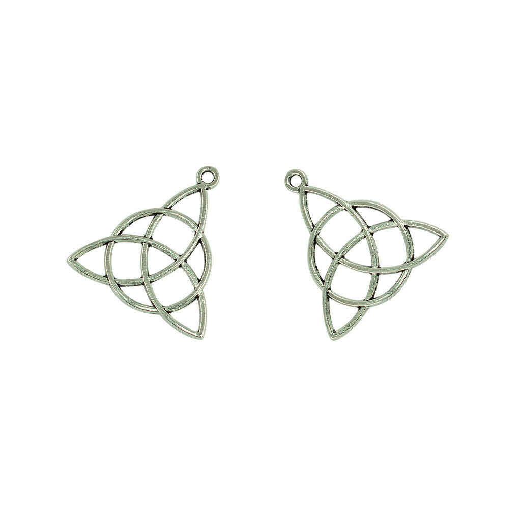 30x DIY Charming Pendant Accessories For DIY Jewelry Shape Celtic Triangle Knot