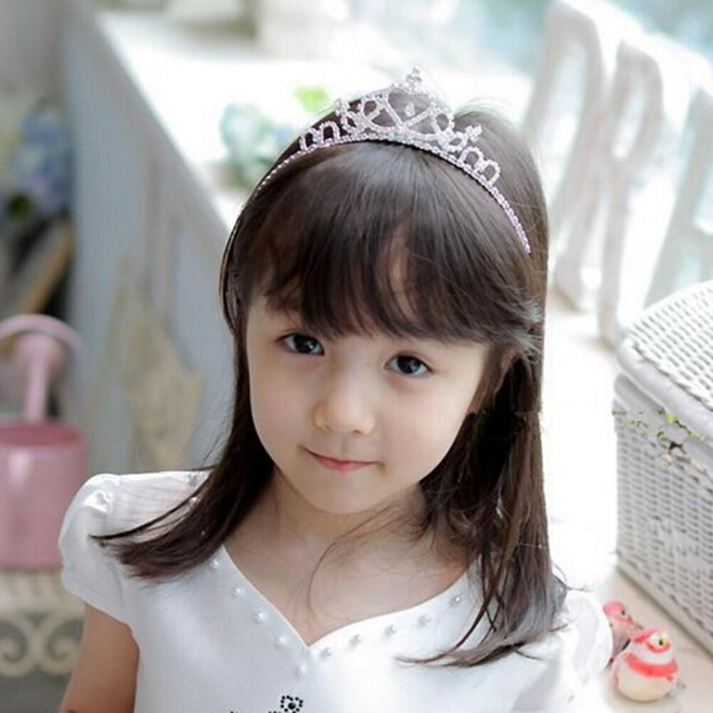 Girl Princess Hairband Child Party Bridal Crown Headband Crystal Diamond TiaraDD