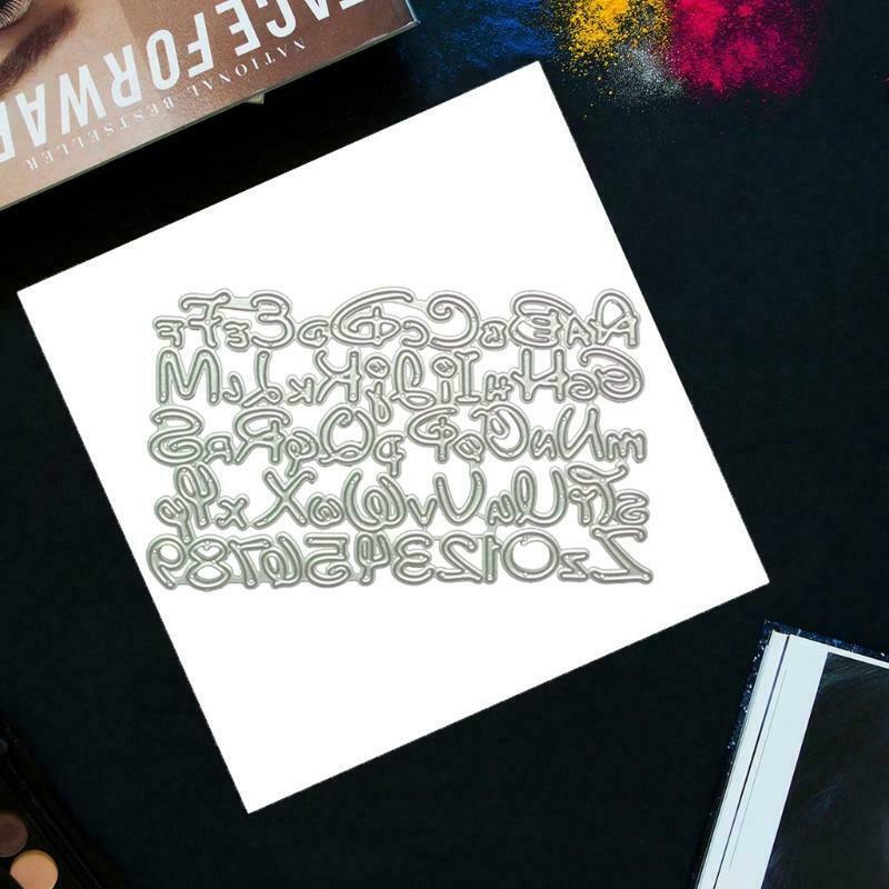 Letter Number Metal Cutting Dies Stencil DIY Scrapbooking Album Paper Card Mold