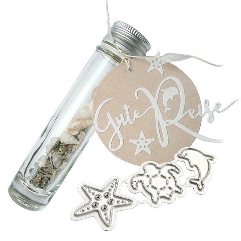 Dolphin Starfish Turtle Metal Cutting Dies Stencil Scrapbooking DIY Album Stamp