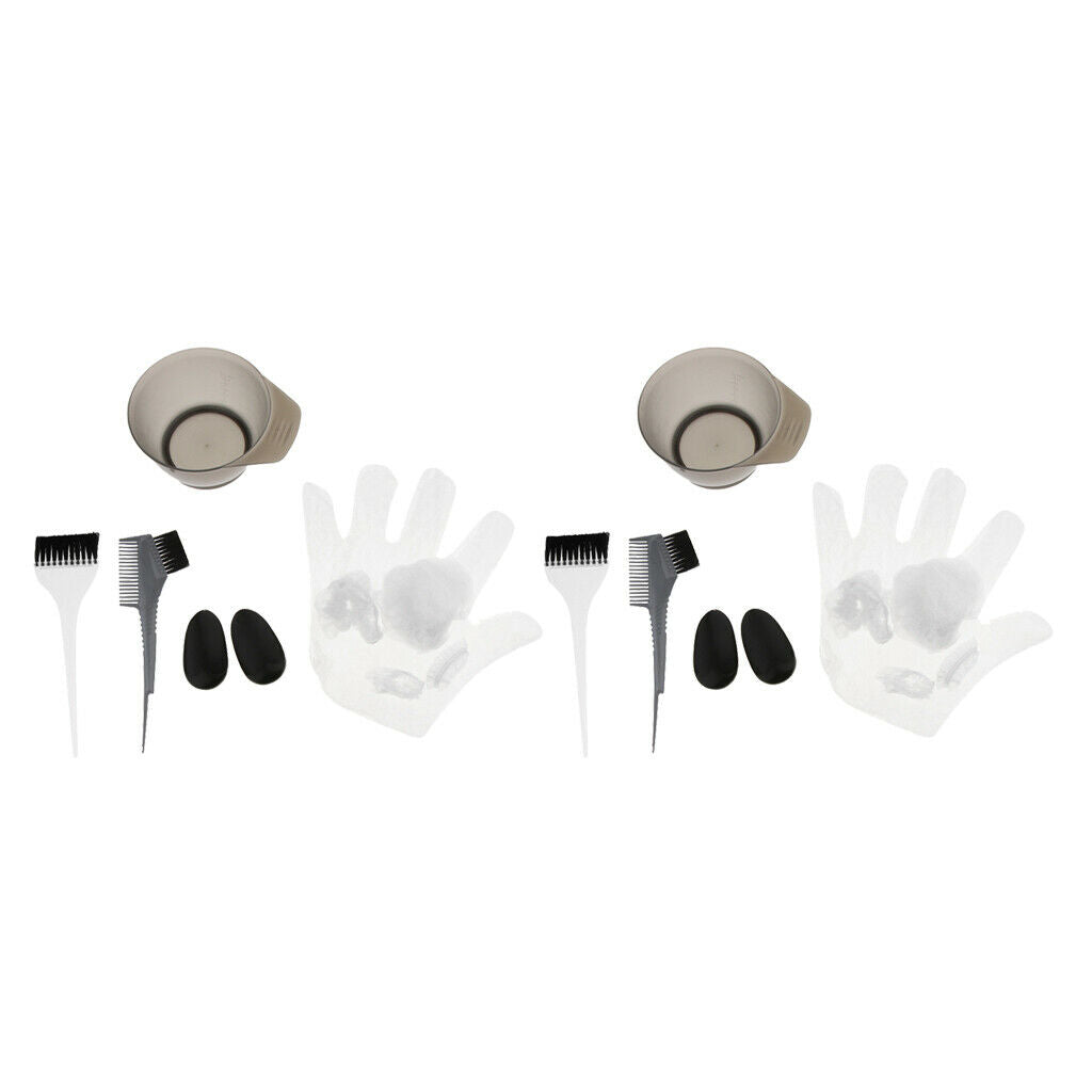 2 Pcs. Premium Coloring Bowl with Coloring Brush for Hairdressing Salon,