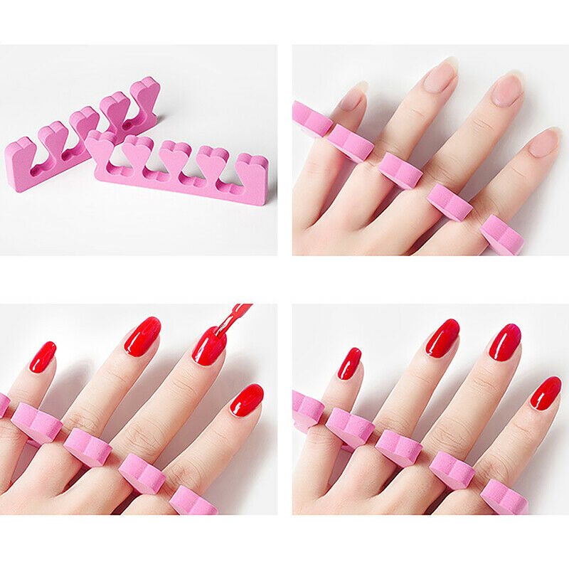10Pcs Nail Art Toes Separators  Finger Separator Cotton  Nail Holding To JYDFAU