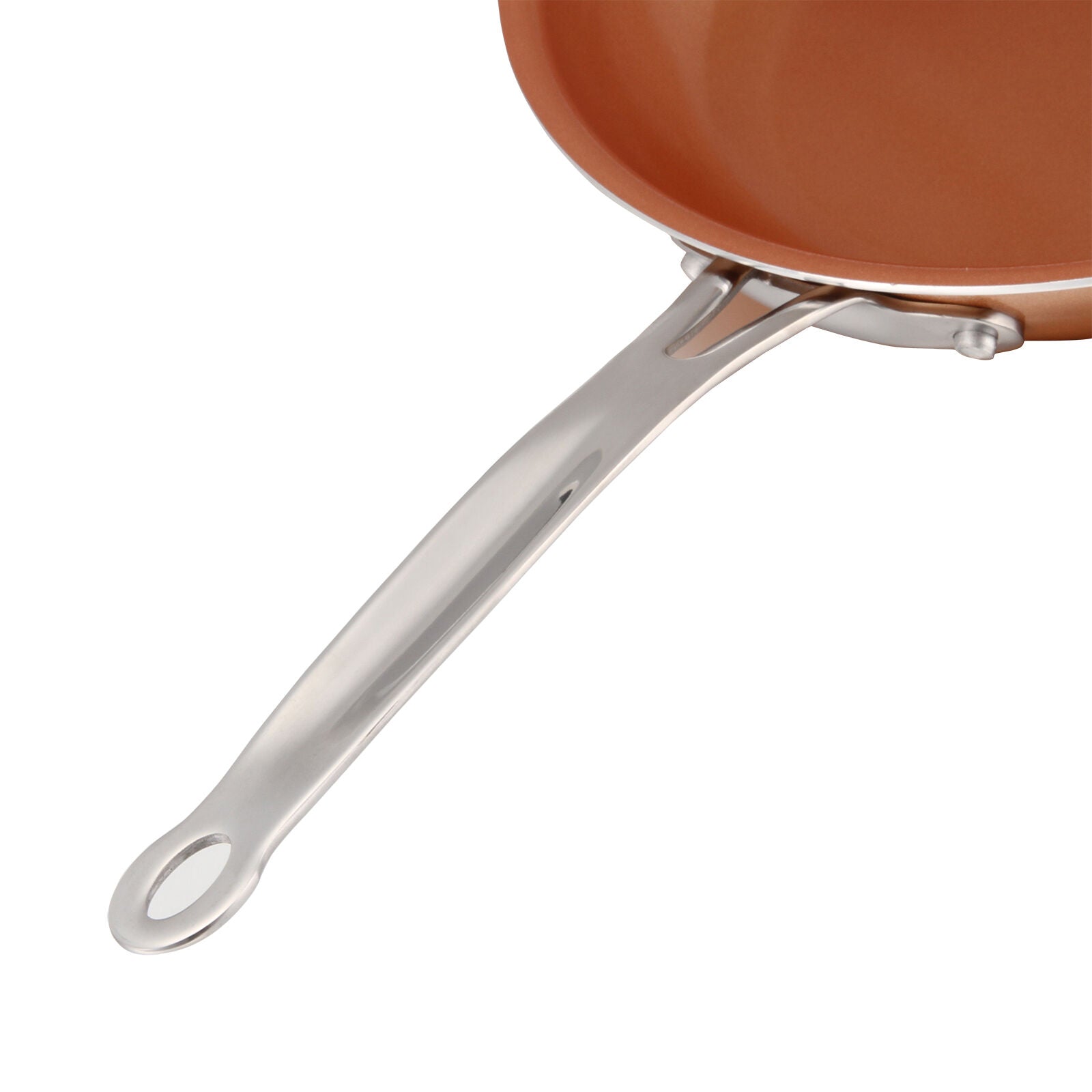 28CM Copper Non-Stick Induction Frying Pan Dishwasher Safe Fry Cookware