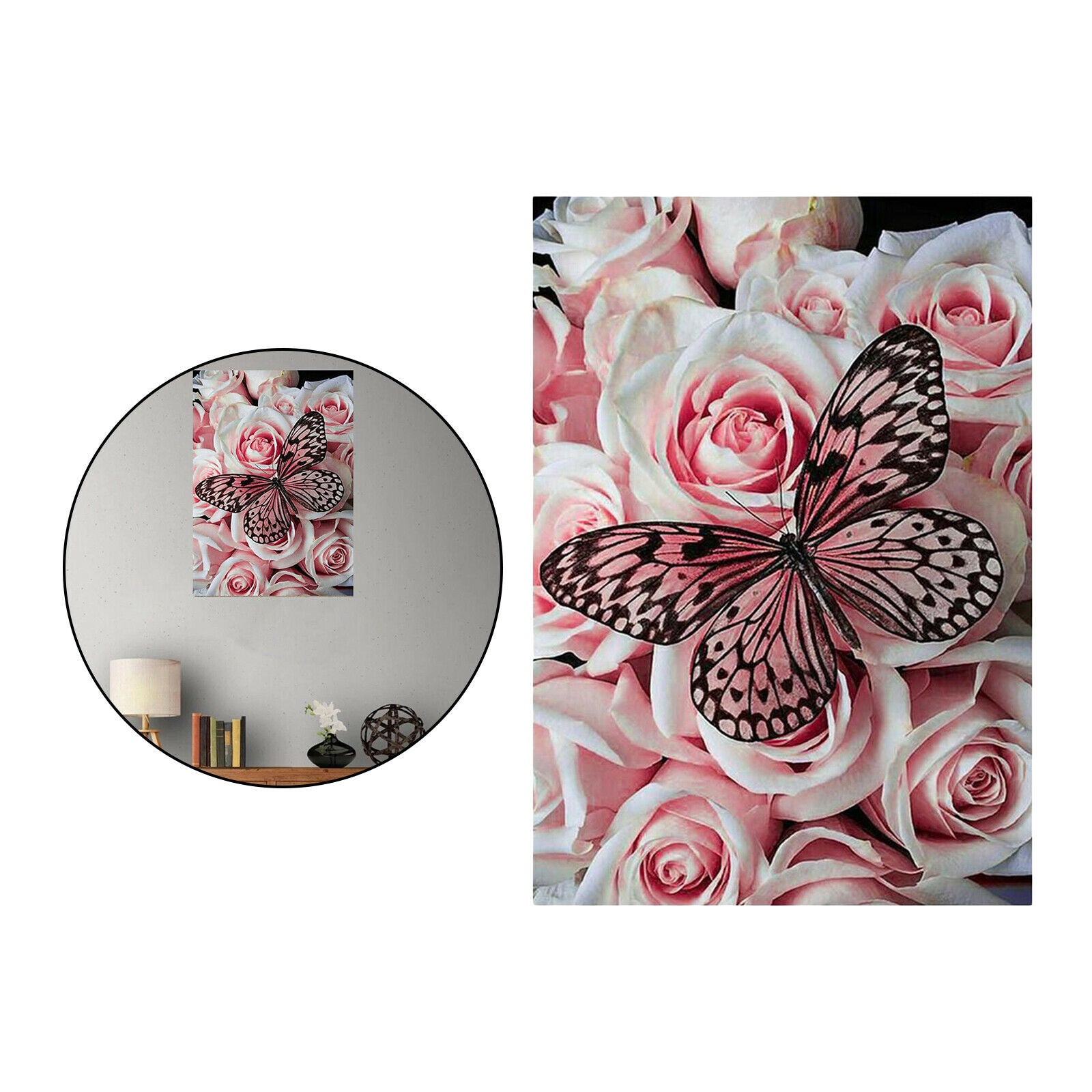 DIY 5D Diamond Painting Butterfly Full Drill Picture Supplies 11.8x15.8 inch