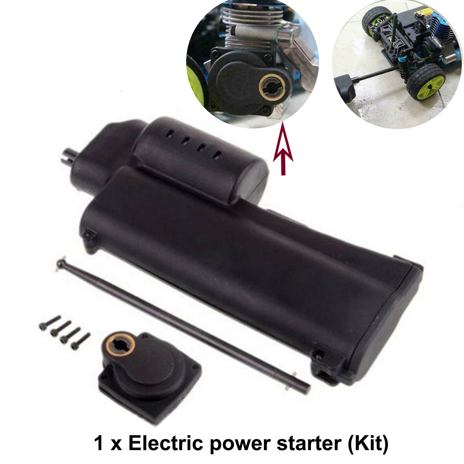 Handheld Electric Power Starter Start Bar For 1/10 1/8 HSP REDCAT NITRO RC Car