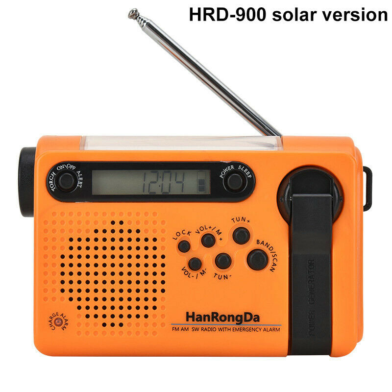 HRD-900 Solar Radio Full Band w/ Emergency Alarm Flashlight Standard Version