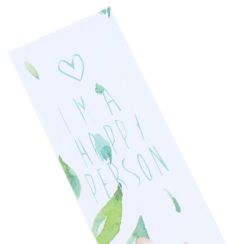 1Box Flowers Bookmarks Message Cards Book Notes Paper Page Holder Station.l8