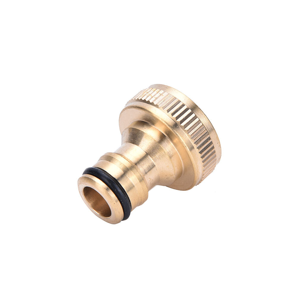 2x 3/4" Threaded Brass Tap Adaptor Garden Water Hose Pipe Connector Fitti.l8