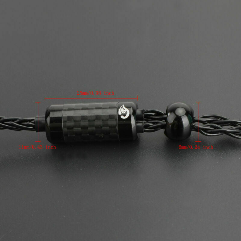 8 Core Upgraded 3.5 Balance Earphone Cable w/MMCX XBA-ZA A3 A2 N1 Black US A2
