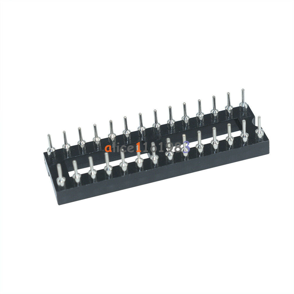 5PCS 28 Pin DIP SIP Round IC Sockets Adaptor Solder Type Narrow