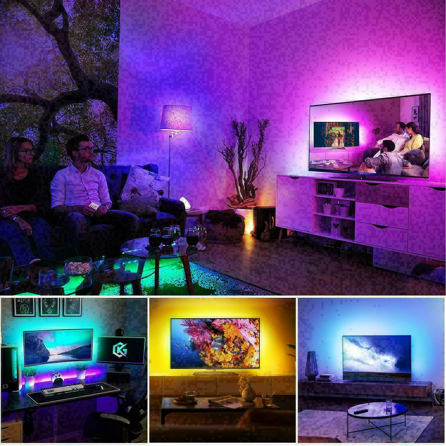 LED Strip Light Waterproof IP65 5M 12V 24key IR Controller Adapter 5050 RGB New