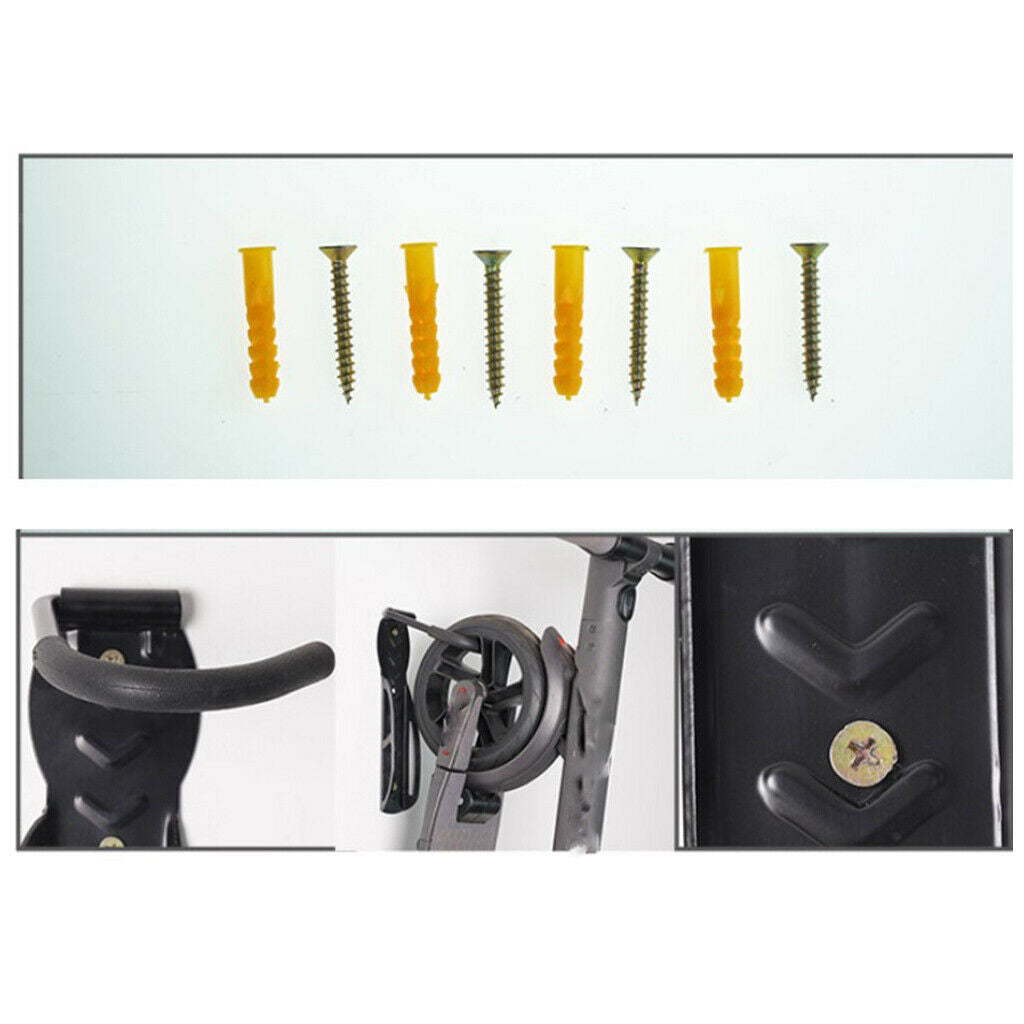 BIke Scooter Wall Holder, Storage Bracket, Wall-Mounted Hanging Rack, for