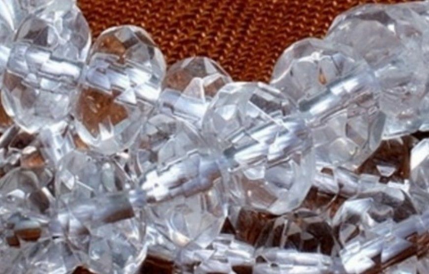 1000pcs 4x6 mm white crystal loose beads AAA