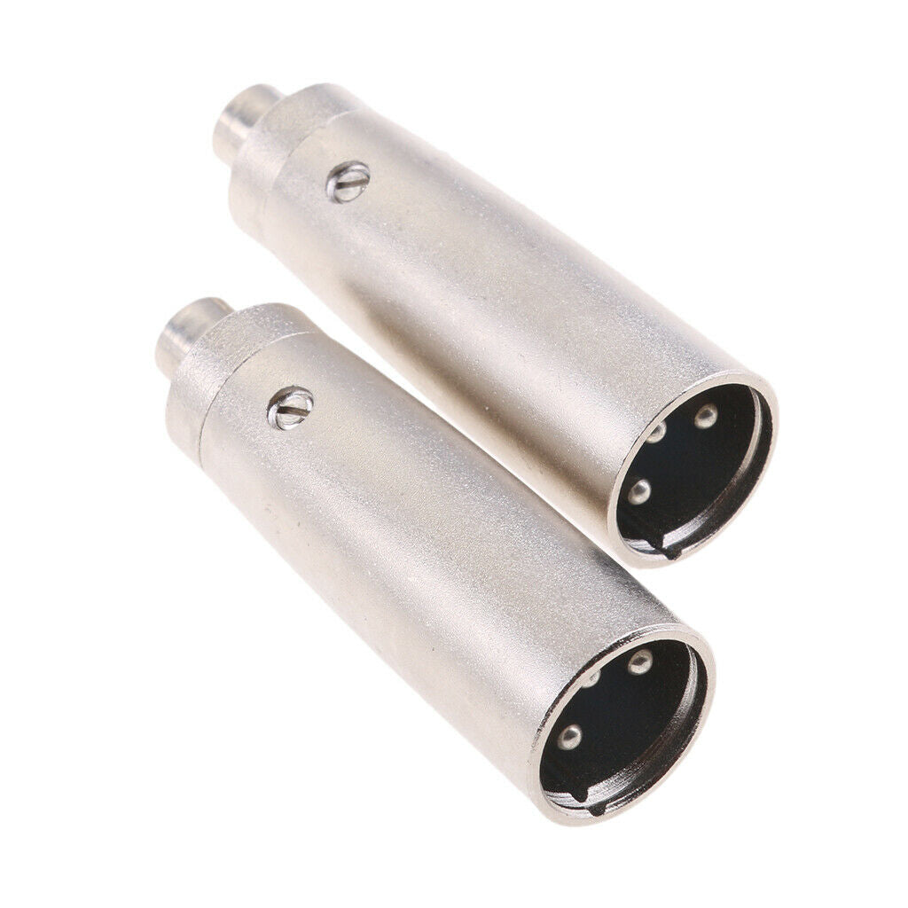 3-Pin XLR Male to RCA Female Plug Audio Cable Microphone Mic Adapter
