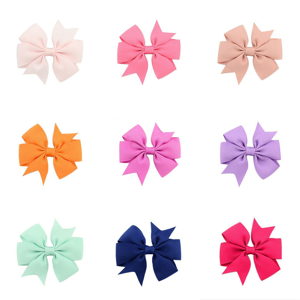 Pack of 40 Children Kids Girls Hair Pins Fishtail Bow Decor Hair Clips Headwear