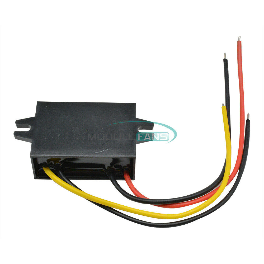DC Converter Buck Step-Down Module Waterproof 24V to 12V 3A 36W Car Power Supply