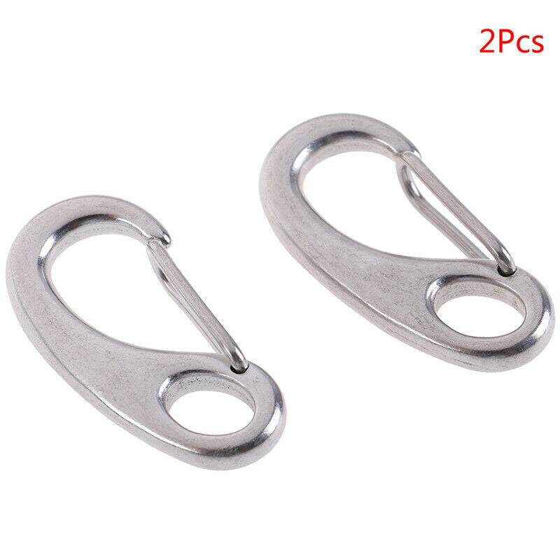 2PCS 304 Boat Marine Stainless Steel Egg Shape Spring Snap Hook  Quick Li.l8