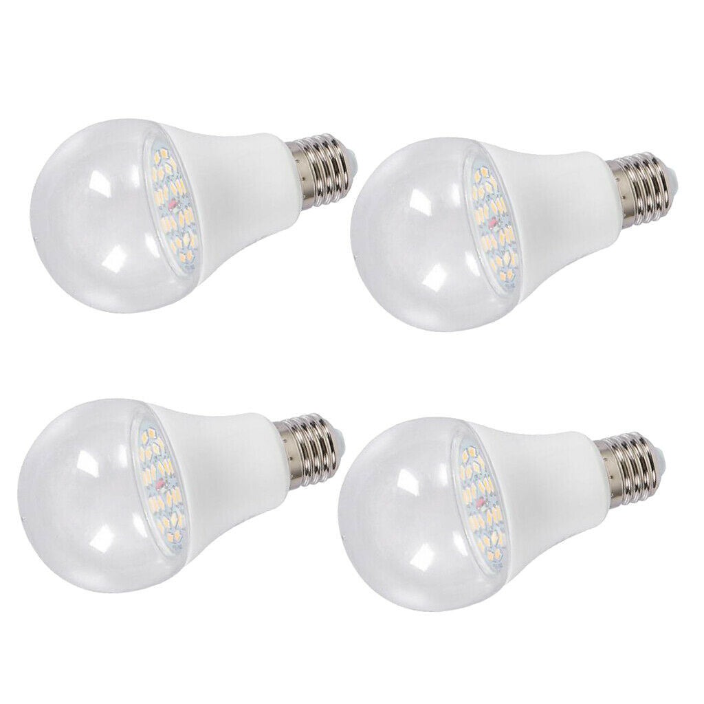 4 Pieces Plant Growing Bulbs 12W Lamp For Home Use Green Leaf Potted Plant -