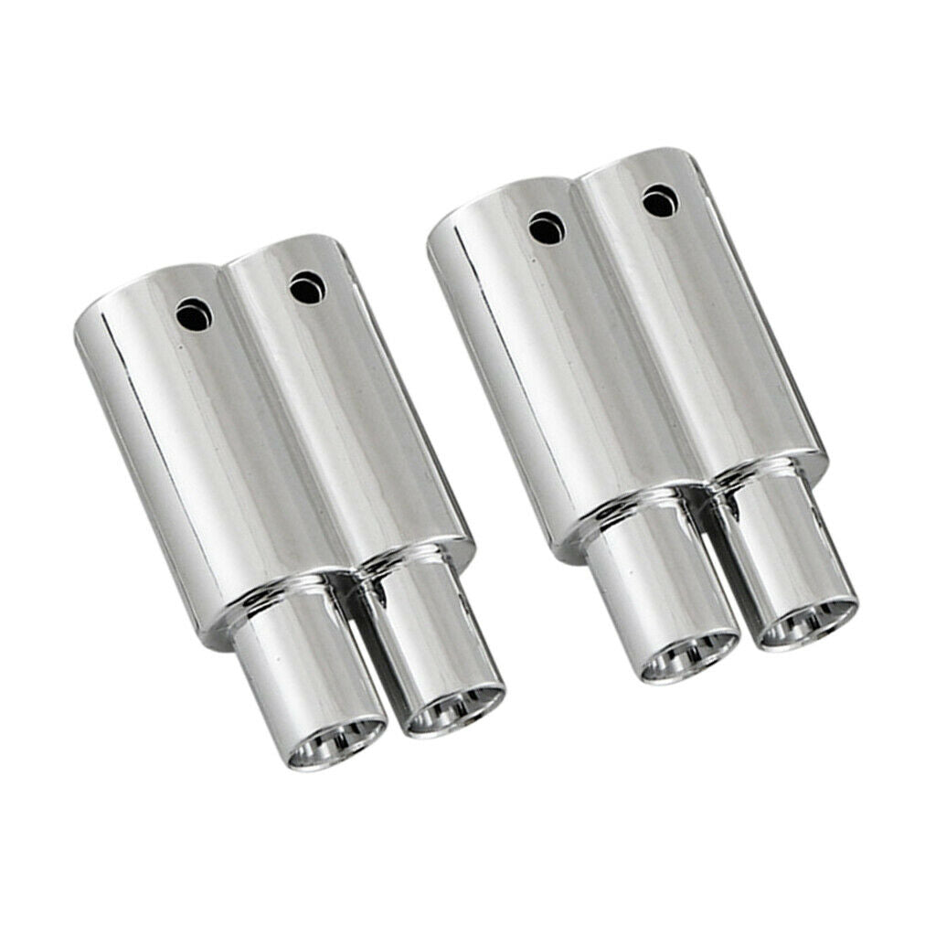 2Pcs 1/10 RC Racing Drifts Car Accessories Double Exhaust Pipes Accessories