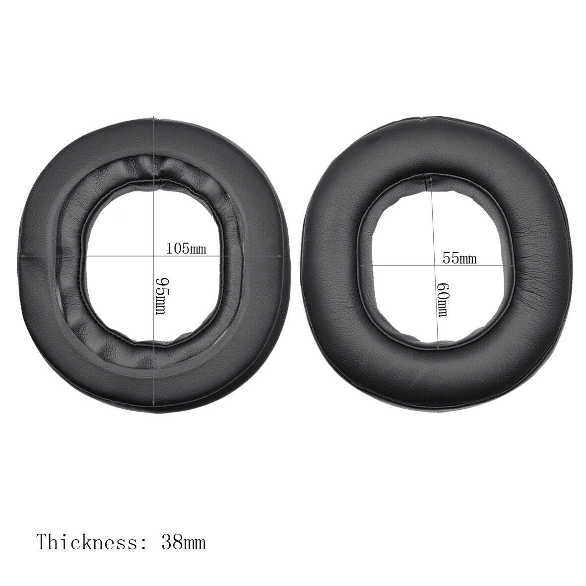 Replacement Ear Pads Soft Cushions For Sony MDR-DS7500 DS 7500 Headphone Black