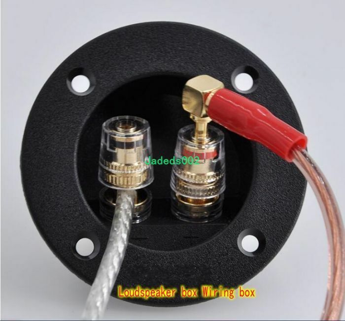 2pcs 2-way Speaker Copper terminal Audio accessories Wiring board Junction Box