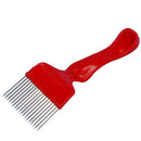 Stainless Steel Honey Comb Uncapping Fork Scratcher Beekeeping Tool 18Pins Red