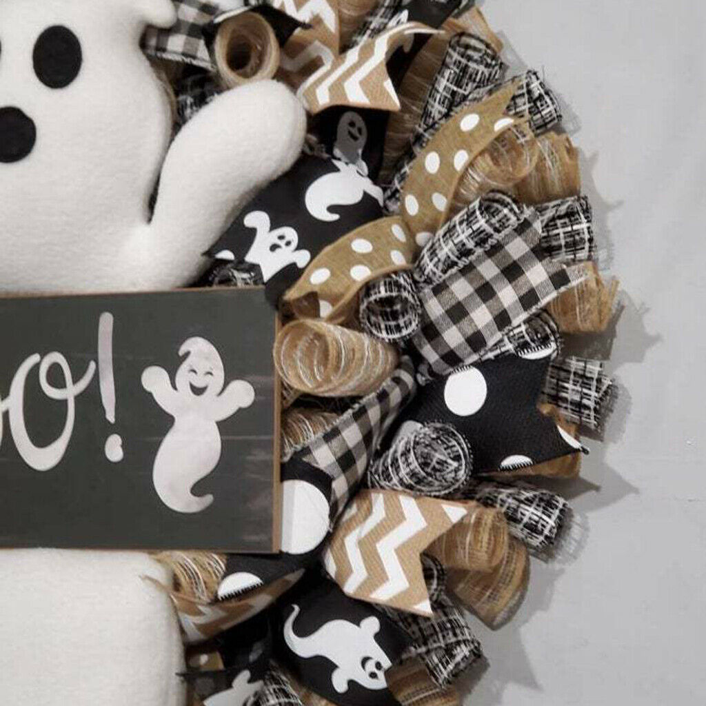 Lively Spooky Wreath Decors Halloween Front Door Garlands Decorations Gifts