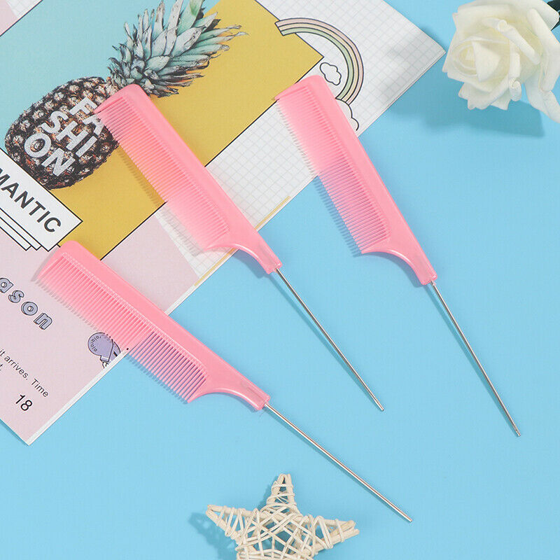3Pcs Highlight Comb Hair Combs Hair Salon Dye Comb Separate Parting Hair .l8