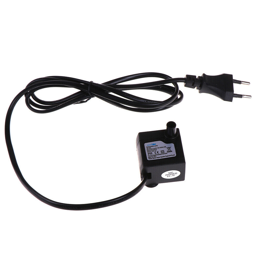 AC 220V Submersible Water Pump Aquarium Fountain Air Fish Pond Tank EU P@.l8