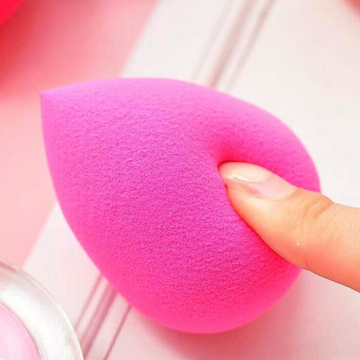 Pack Of 5 Sponges Foam Makeup Pointed Or Rounded for Bottom Complexion New