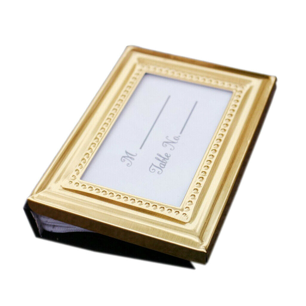 Photo Picture Frame Golden Portrait Display DIY Frame Home Wedding Decor