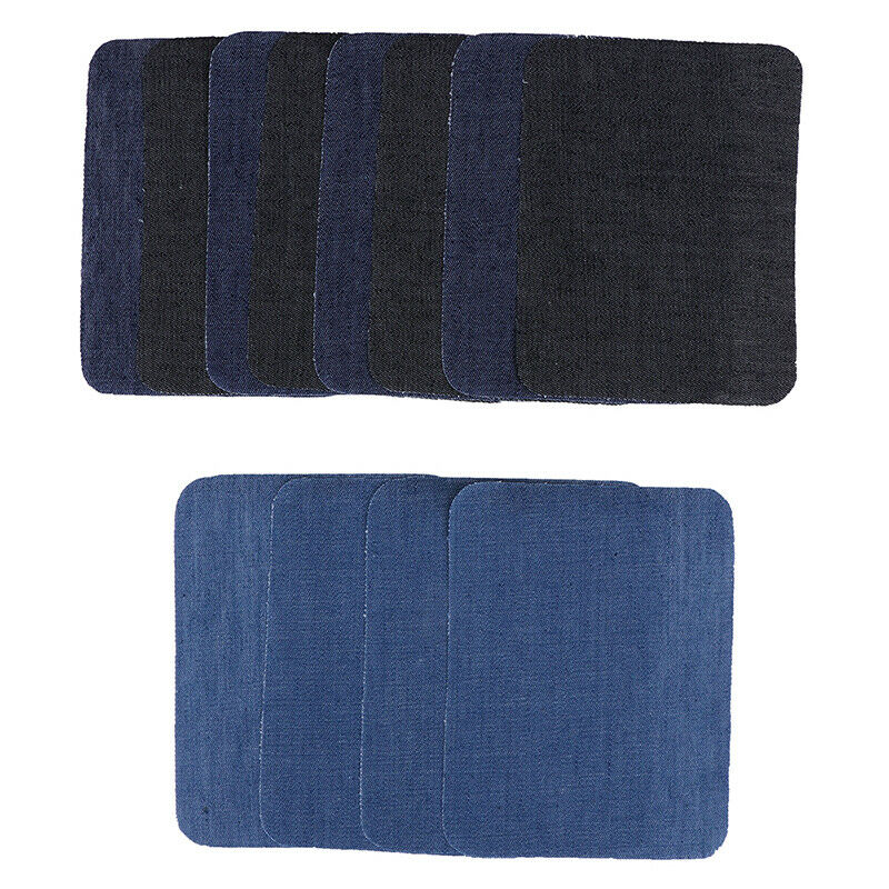 12pcs Iron On Patches Jeans Elbow Patch Apparel Fabric Sewing Knee Pants .l8