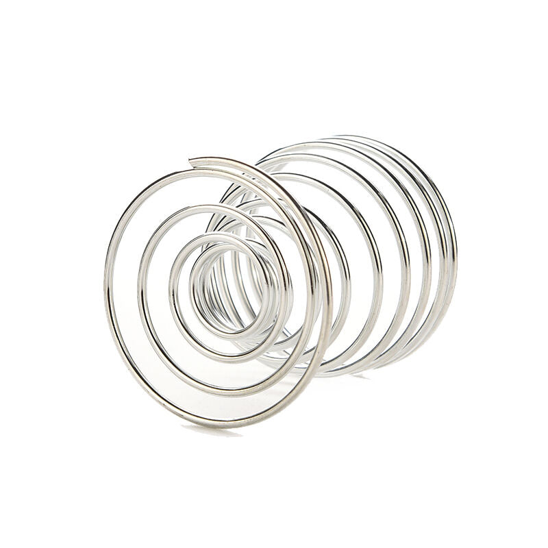 Metal Egg Cup Set Spiral Kitchen Breakfast Hard Boiled Spring Holder Egg Cup Fad