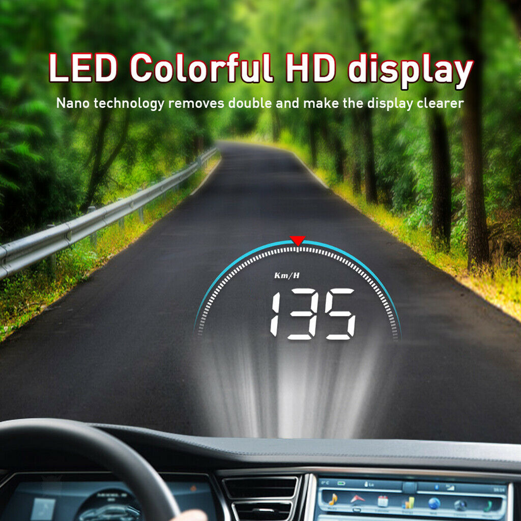 Car-Styling Auto Hud Head Up Display Speed Projector KM/H MPH 3.5x2.1x1inch