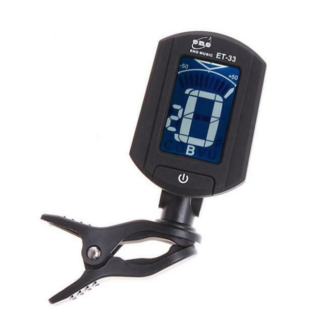 Turning 360Â° LCD Digital Tuner for Chromatic Guitar Bass Violin Ukulele
