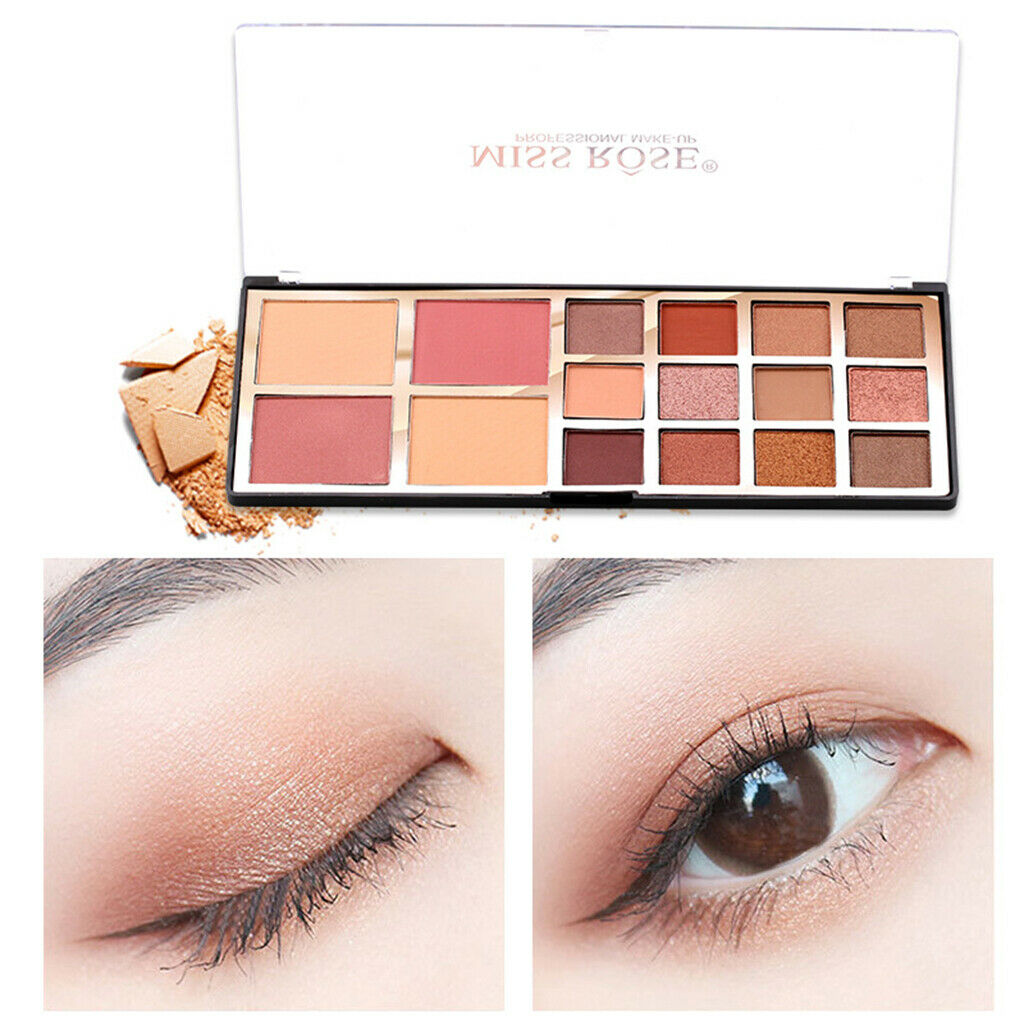 Long Lasting Eyeshadow Plate Glitter Simmer 12 Eyeshadow 2 Powder 2 Blush 02
