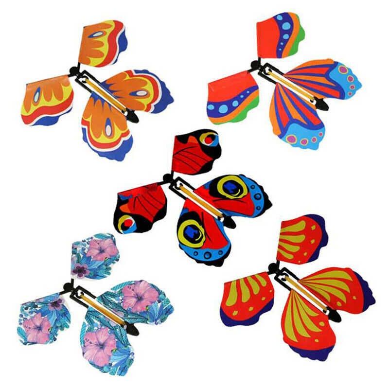 5Pcs Magic Flying Out Butterfly Surprise Magic Props Mystical Trick Toys Lt